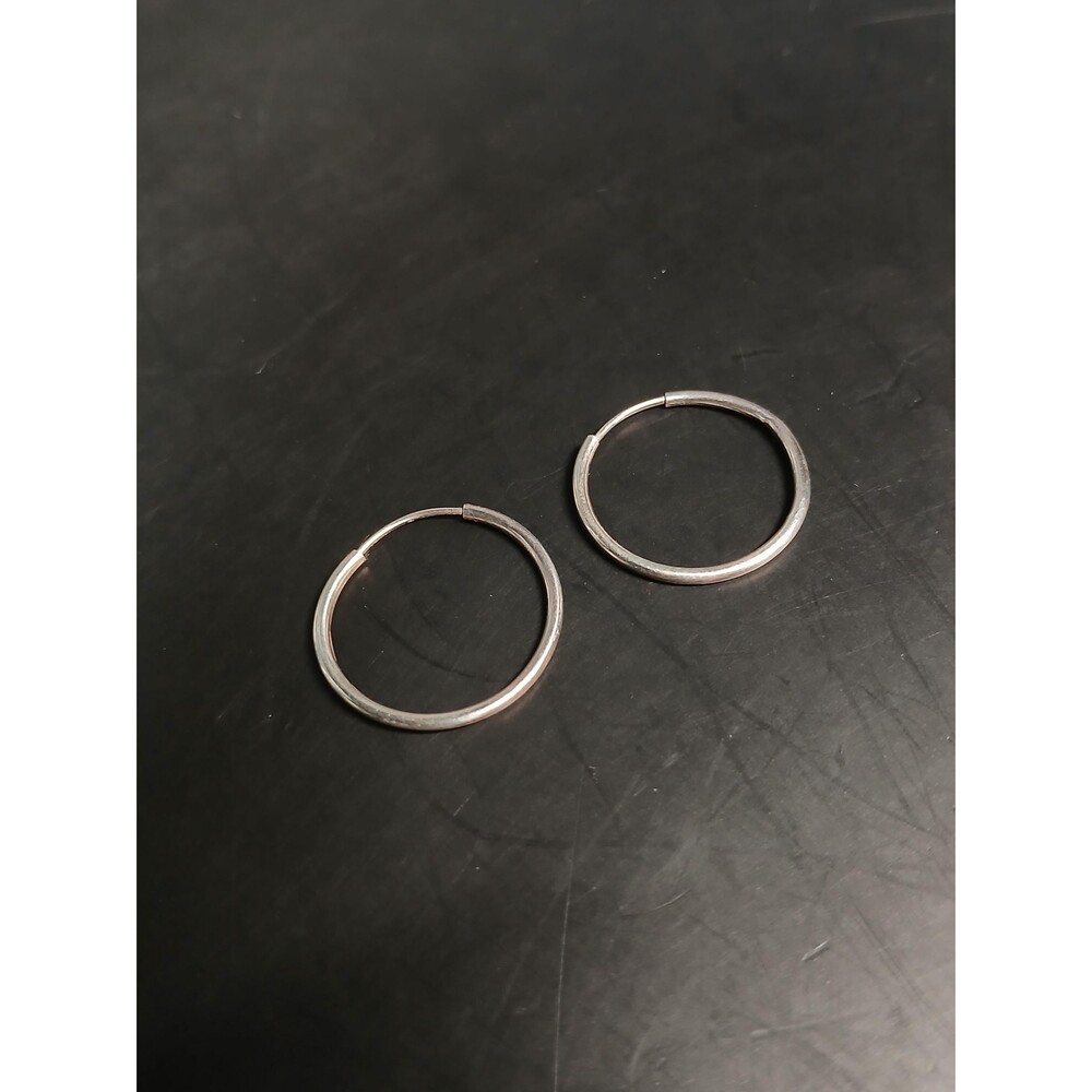 Sterling Silver Small Lightweight Hoop Earrings